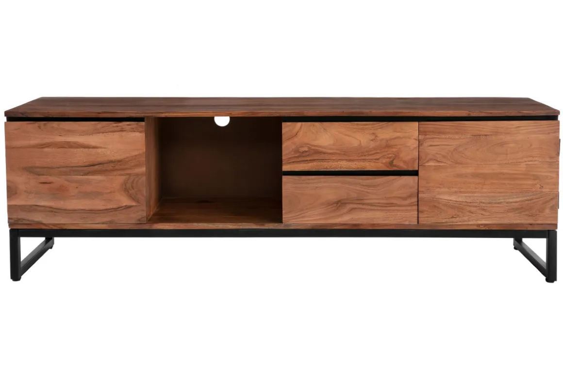 Miliboo Meuble Tv Design-Meuble TV en bois massif L160 cm HOORN