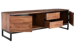 Miliboo Meuble Tv Design-Meuble TV en bois massif L160 cm HOORN
