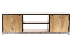 Miliboo Meuble Tv Design-Meuble TV industriel en bois manguier massif L178 cm INDUSTRIA