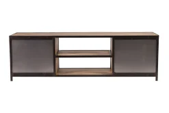 Miliboo Meuble Tv Design-Meuble TV industriel en bois manguier massif L178 cm INDUSTRIA