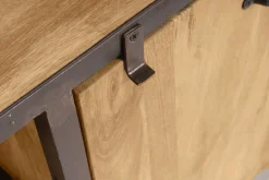 Miliboo Meuble Tv Design-Meuble TV industriel en bois manguier massif L178 cm INDUSTRIA