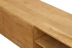 Miliboo Meuble Tv Design-Meuble TV industriel en bois manguier massif et métal L145 cm YPSTER