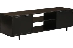 Miliboo Meuble Tv Design-Meuble TV industriel métal noir 2 portes L150 cm KARL
