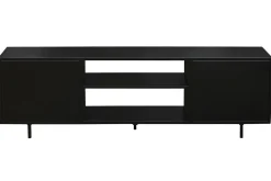 Miliboo Meuble Tv Design-Meuble TV industriel métal noir 2 portes L150 cm KARL