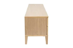 Miliboo Meuble Tv Design-Meuble TV scandinave bois clair chêne 4 tiroirs L180 cm FREDDY