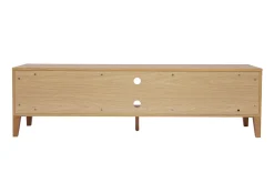 Miliboo Meuble Tv Design-Meuble TV scandinave bois clair chêne 4 tiroirs L180 cm FREDDY
