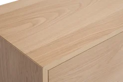 Miliboo Meuble Tv Design-Meuble TV scandinave bois clair chêne 2 portes 2 tiroirs L180cm SID