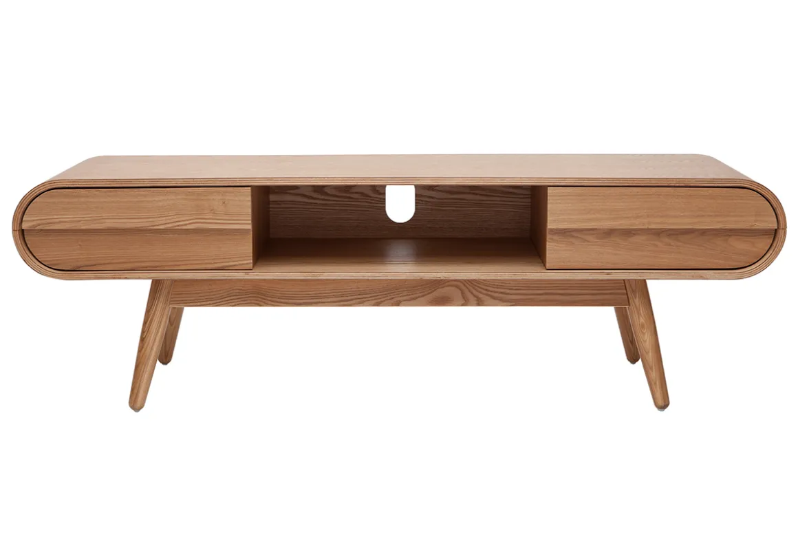 Miliboo Meuble Tv Design-Meuble TV scandinave en bois clair 2 tiroirs L150 cm BALTIK