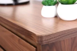 Miliboo Meuble Tv Design-Meuble TV vintage bois foncé avec tiroirs L140 cm FIFTIES