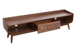 Miliboo Meuble Tv Design-Meuble TV vintage bois noyer 180 cm HALLEN