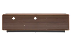 Miliboo Meuble Tv Design-Meuble TV vintage en bois foncé noyer et métal noir L160 cm JAKO