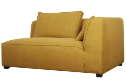 Miliboo Canapé D'angle|Voir Tous Les Canapés-Module d'angle droit pour canapé en tissu jaune cumin PLURIEL