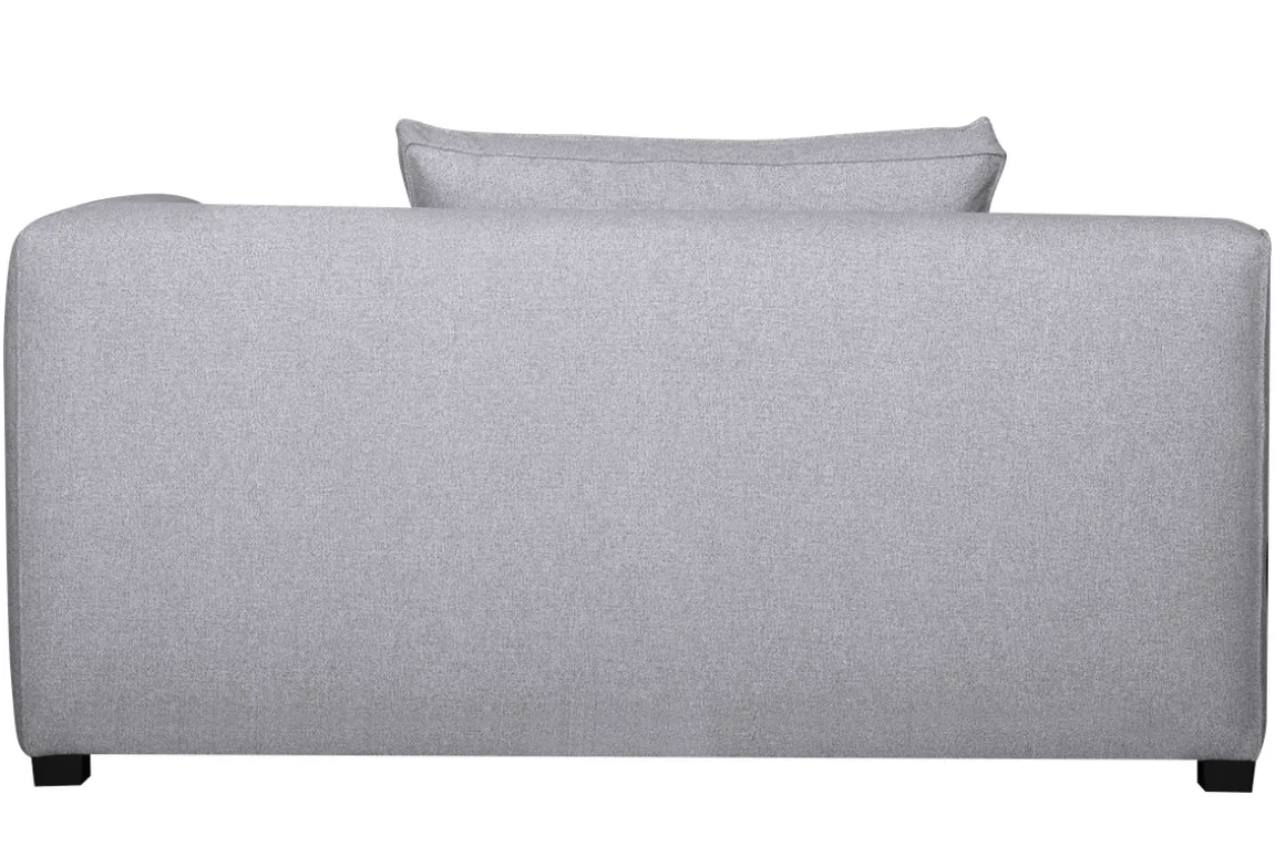 Miliboo Canapé D'angle|Voir Tous Les Canapés-Module d'angle droit pour canapé en tissu gris clair PLURIEL