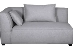 Miliboo Canapé D'angle|Voir Tous Les Canapés-Module d'angle gauche pour canapé en tissu gris clair PLURIEL