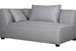 Miliboo Canapé D'angle|Voir Tous Les Canapés-Module d'angle gauche pour canapé en tissu gris clair PLURIEL