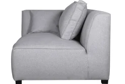 Miliboo Canapé D'angle|Voir Tous Les Canapés-Module d'angle gauche pour canapé en tissu gris clair PLURIEL