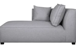 Miliboo Canapé D'angle|Voir Tous Les Canapés-Méridienne angle gauche en tissu gris clair PLURIEL