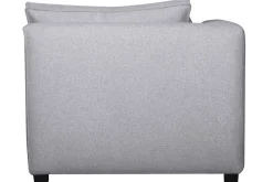 Miliboo Canapé D'angle|Voir Tous Les Canapés-Méridienne angle gauche en tissu gris clair PLURIEL