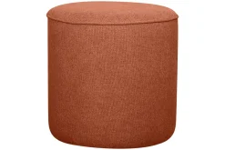 Miliboo Pouf|Pouf-Pouf rond en tissu brique D40 cm COQ