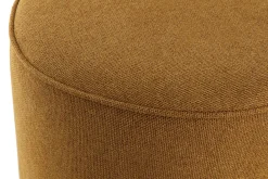 Miliboo Pouf|Pouf-Pouf rond en tissu jaune cumin D40 cm COQ