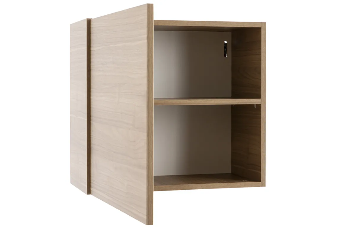 Miliboo Bibliothèque Et Étagère|Bibliothèque Et Étagère-Rangement mural fermé carré finition bois clair L55 cm ETERNEL