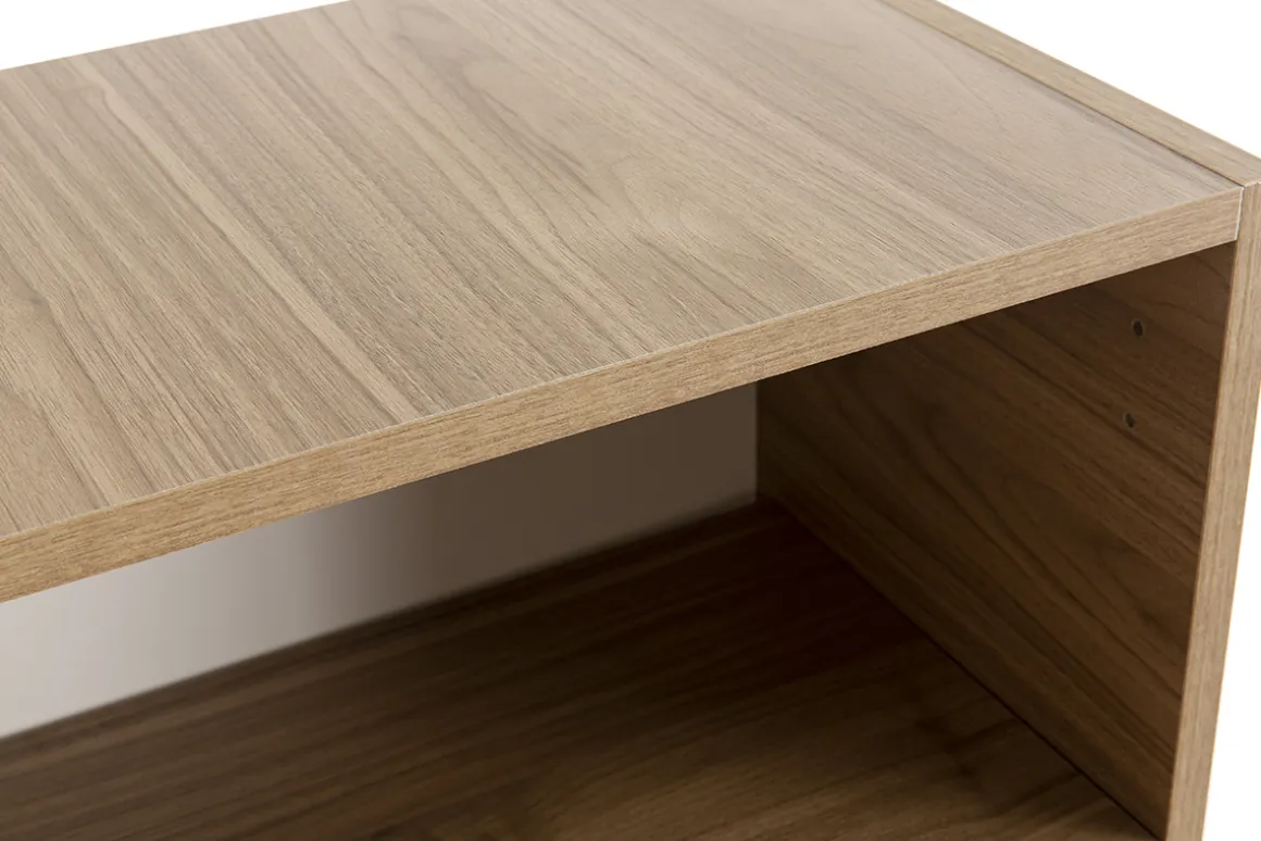 Miliboo Bibliothèque Et Étagère|Bibliothèque Et Étagère-Rangement mural fermé carré finition bois clair L55 cm ETERNEL