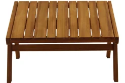 Miliboo Salon De Jardin-Repose pieds en bois massif TIDAK