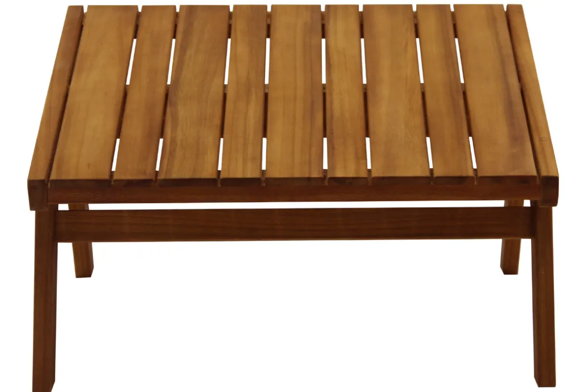 Miliboo Salon De Jardin-Repose pieds en bois massif TIDAK