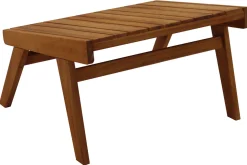 Miliboo Salon De Jardin-Repose pieds en bois massif TIDAK