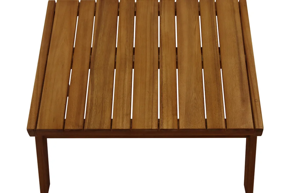 Miliboo Salon De Jardin-Repose pieds en bois massif TIDAK