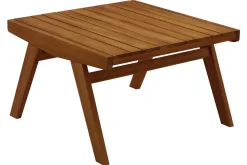 Miliboo Salon De Jardin-Salon de jardin banc 2 places et table basse en bois massif TIDAK