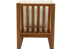 Miliboo Salon De Jardin-Salon de jardin d'angle 6-8 places en bois massif avec coussins déhoussables beige naturel SALSA