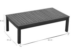 Miliboo Salon De Jardin-Salon de jardin d'angle 6 places en bois massif avec coussins déhoussables beige naturel BELIZE