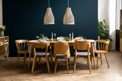 Miliboo Suspension|Suspension-Suspension cloche ajourée en rotin naturel D36 cm PAMPA