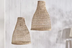 Miliboo Suspension|Suspension-Suspension cloche ajourée en rotin naturel D36 cm PAMPA