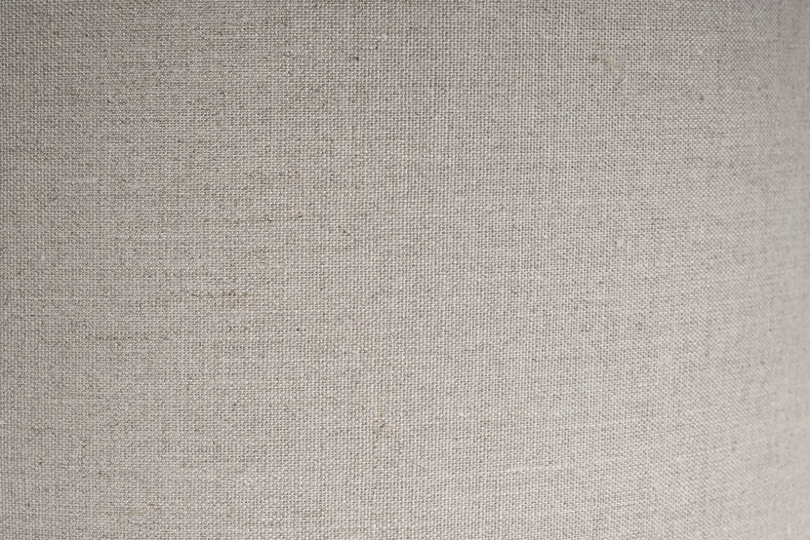 Miliboo Suspension|Suspension-Suspension en lin beige et rabane naturelle L55 cm AZAMI