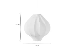 Miliboo Suspension|Suspension-Suspension en tulle blanc L33 cm SHELL