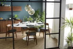 Miliboo Table À Manger Fixe-Table à manger design blanche ovale L170 cm HALIA