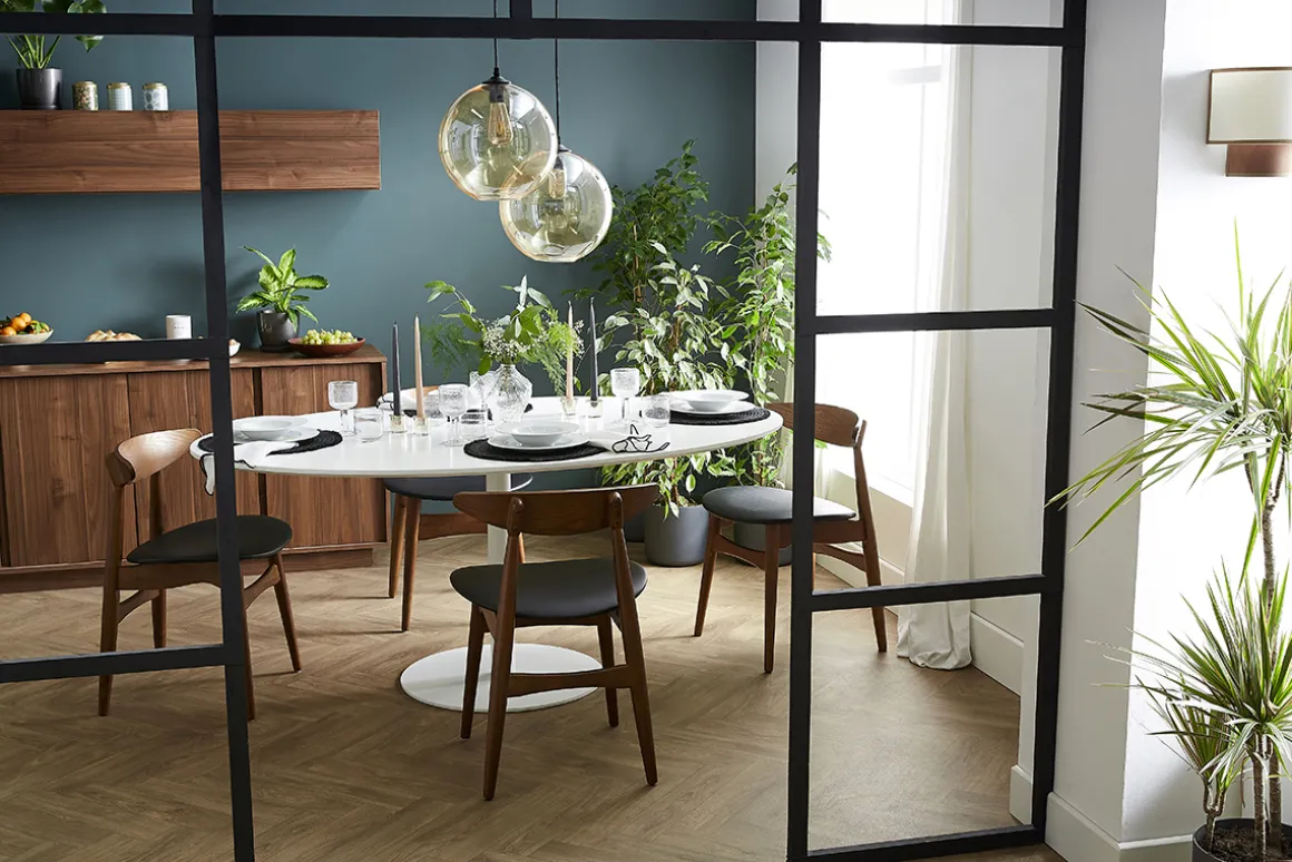 Miliboo Table À Manger Fixe-Table à manger design blanche ovale L170 cm HALIA