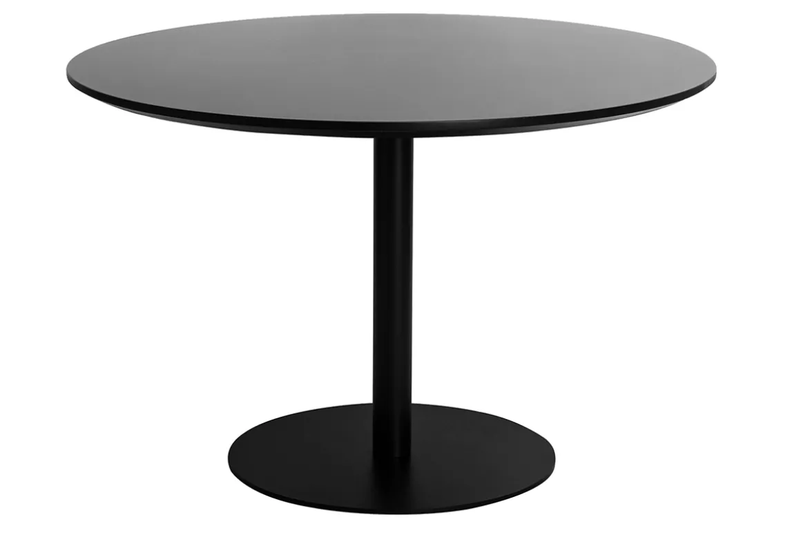 Miliboo Table À Manger Fixe-Table à manger design noire ovale L170 cm HALIA