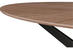 Miliboo Table À Manger Fixe-Table à manger design ovale noyer L160 cm DIELLI