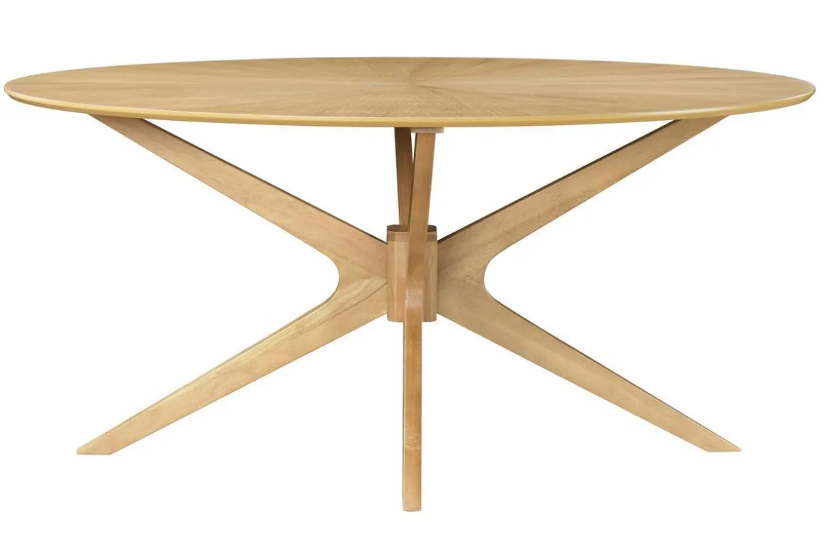 Miliboo Table À Manger Fixe-Table à manger design ovale chêne L160 cm DIELLI