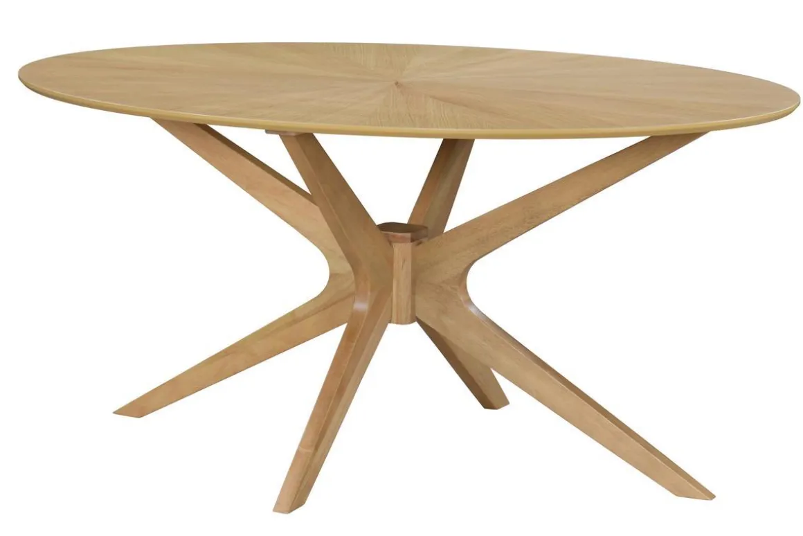 Miliboo Table À Manger Fixe-Table à manger design ovale chêne L160 cm DIELLI