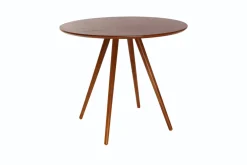 Miliboo Table À Manger Fixe-Table à manger design ronde noyer D90 ARTIK