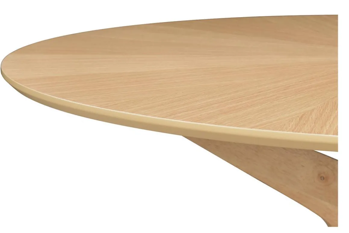Miliboo Table À Manger Fixe-Table à manger design ronde chêne D120 cm DIELLI