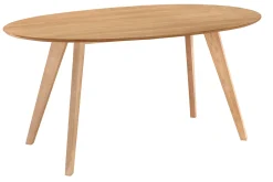 Miliboo Table À Manger Fixe-Table à manger design scandinave ovale bois clair L160 cm MARIK