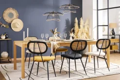 Miliboo Table Extensible-Table à manger extensible rallonges intégrées en bois clair chêne rectangulaire L125-238 cm AGALI