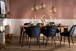 Miliboo Table Extensible-Table à manger extensible scandinave noyer L150-200 cm LEENA