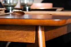 Miliboo Table Extensible-Table à manger extensible scandinave noyer L150-200 cm LEENA