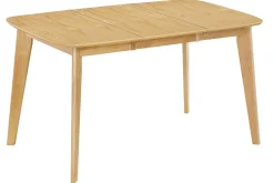 Miliboo Table Extensible-Table à manger extensible scandinave carrée placage chêne L90-130 cm LEENA